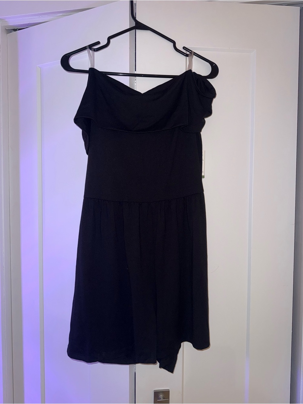 Black Off-Shoulder Women's romper